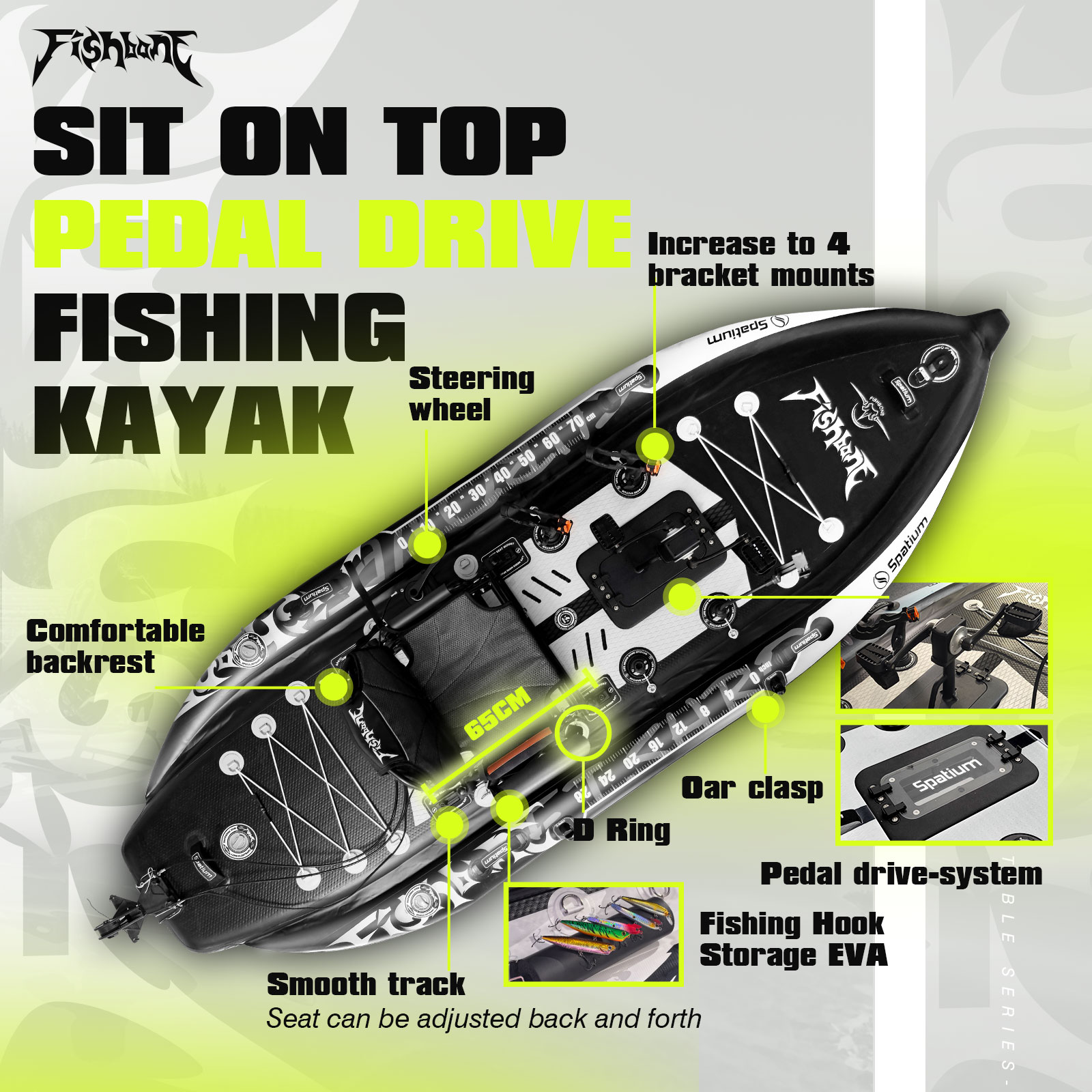 Надувной рыболовный каяк Spati – обзор и цена Fishing Kayak Inflatable