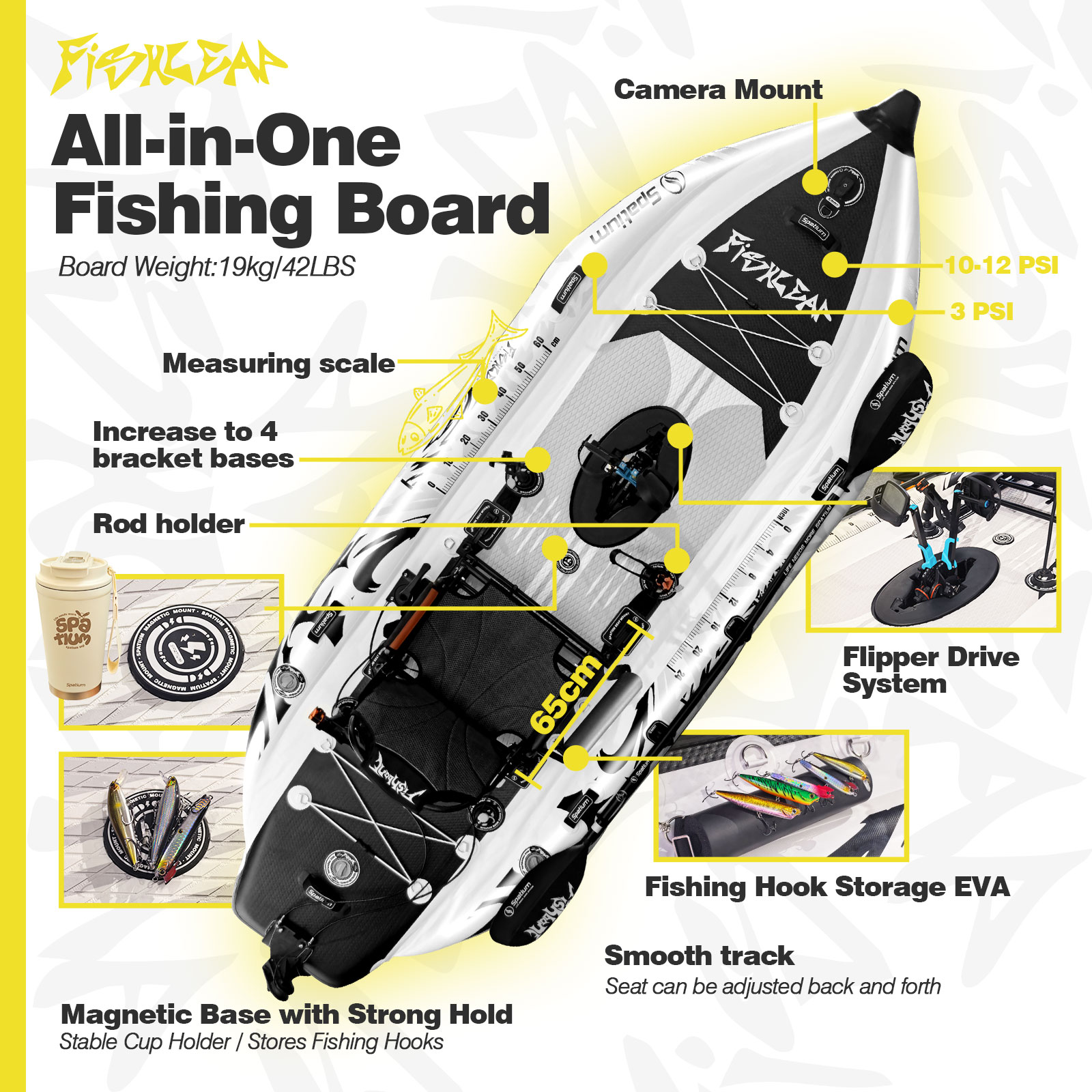 Надувной рыболовный каяк Spati – обзор и цена Fishing Kayak Inflatable